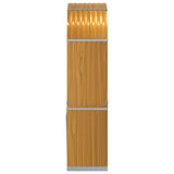 Log Holder Wood Look 80x45x190 cm Galvanised Steel 364580