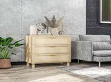 Rattan Bedroom Chest of Drawers, 3 Drawers Storage Unit, Boho Dresser for Living Room, Hallway, T3398P329429
