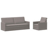 Sofa Set 2 pcs Taupe Fabric 3433168