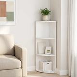 Corner Shelf 3-Tier 41.5 x 41.5 x 107.5 cm Engineered Wood 8016342