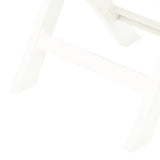 Garden Chair Set of 2 White Plastic Standard Foldable 48786