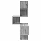 Wall Corner Shelf Grey Sonoma 48 x 48 x 120 cm Engineered Wood 8012233