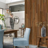 ZNTS WallArt 30 pcs Wood Look Planks GL-WA28 Natural Oak Saddle Brown 3082855