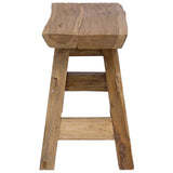 Bench Natural 100 x 29 x 43.5 cm Solid Teak Wood 42007498