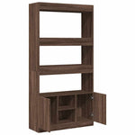 Highboard Brown Oak 92x33x180 cm Engineered Wood 3309624