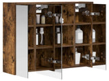 Bathroom Mirror Cabinet Smoked Oak 63.5 x 16 x 62.5 cm 889155