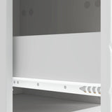 Bedside Table White 43 x 34.5 x 48 cm Engineered Wood 894985