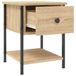 ZNTS Bedside Tables 2 pcs Sonoma Oak 34x35.5x45 cm Engineered Wood 825856