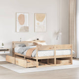 Bed Frame without Mattress 140x200 cm Solid Wood Pine 3306381