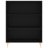 Highboard Black 69.5x32.5x180 cm Engineered Wood 3189558