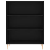 Highboard Black 69.5x32.5x180 cm Engineered Wood 3189558