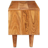 TV Cabinet with Shelf Brown 110 x 30 x 40 cm Solid Acacia Wood 42003317