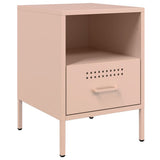 Bedside Cabinets 2 pcs Pink 36x39x50.5 cm Steel 843057