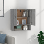 ZNTS Wall Cabinet Grey Sonoma 60x31x70 cm Engineered Wood 817589