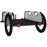 Bike Trailer Grey Oxford Fabric and Iron 94189