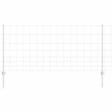 Wild Fence with Posts 50 x 1 m Hot-Dip Galvanised Steel 3337146