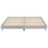 Bed Frame without Mattress Grey Sonoma 200x200 cm Engineered Wood 832219