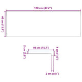 Window Sills 2 pcs Untreated 120x40x2 cm Solid Wood Oak 4009122