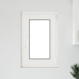 Basement Window RISOR 50 x 75 cm PVC and Glass White 42047186