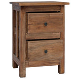 Nightstand Solid Mahogany Wood 40x30x51 cm 244487