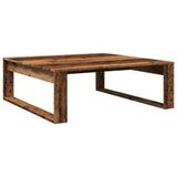 Coffee Table Old Wood 100x100x35 cm Engineered Wood 856690
