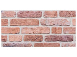 Wall Panels 10 pcs Red 100 x 50 cm EPS Foam 42046099