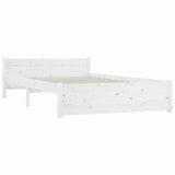 3103550 Bed Frame without Mattress with Drawers White 140x190 cm