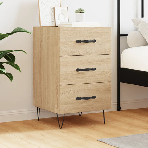 ZNTS Bedside Cabinet Sonoma Oak 40x40x66 cm Engineered Wood 827655