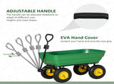 125 Litre Large Garden Cart Heavy Duty 4 Wheel Trolley Dump Wheelbarrow Tipping Truck Trailer T3398P317721