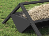Livestock Feeding Trough Black 111 x 76 x 38 cm 874660