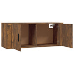 Wall-mounted TV Cabinets 3 pcs Smoked Oak 100x34.5x40 cm 3188379