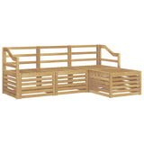 Outdoor Sofa Set 4 pcs White Solid Acacia Wood 3391649