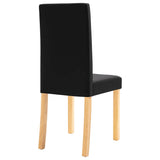 Dining Chairs 4 pcs Black Fabric 249227