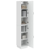 Cabinet Set 2 pcs High Gloss White Engineered Wood 3416794