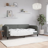 Day Bed without Mattress Dark Grey 90x190 cm Single Fabric 354047