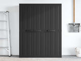 Outdoor Storage Cabinet Black 97x37x165 cm PP 364208