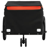 Bike Trailer Black and Orange 30 kg Iron 94096