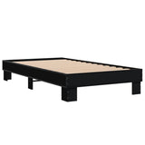 Bed Frame without Mattress Black 75x190 cm Small Single 845877