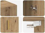 Wall-Mounted Cabinet 2 pcs Artisan Oak 69.5 x 34 x 90 cm 3394513
