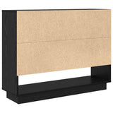Sideboard Black Oak 97 x 29 x 75 cm Engineered Wood 875224