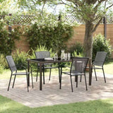 Garden Dining Set 5 pcs Anthracite Powder-Coated Steel 3379285