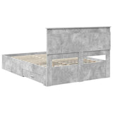 Bed Frame with Drawer with Headboard Manual Engineered Wood 3410313
