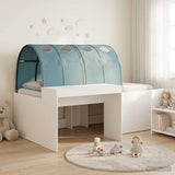 Bed with Tunnel 3 pcs Artisian Oak and Light Blue 3423690