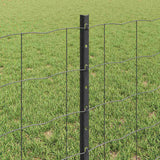 Fence and Post Grey 0.6 x 10 m Steel 3336087