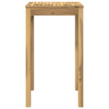 Garden Bar Table White 60 x 60.5 x 105 cm Solid Acacia Wood 901718