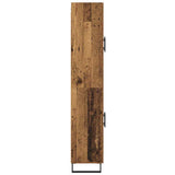 Highboard 2 pcs Old Wood Engineered Wood and Glass 3403195