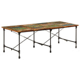 Dining Table 220x90x77 cm Solid Wood Reclaimed 358883