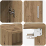 Storage Cabinet Artisan Oak 80 x 42.5 x 225 cm Engineered Wood 3402819