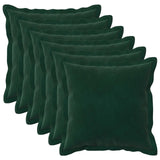 Cushion with Pillow HOUTEN 6 pcs Dark Green Velvet 935084