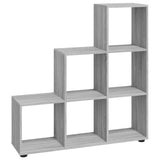 Staircase Bookcase Grey Sonoma 107 cm Engineered Wood 342607